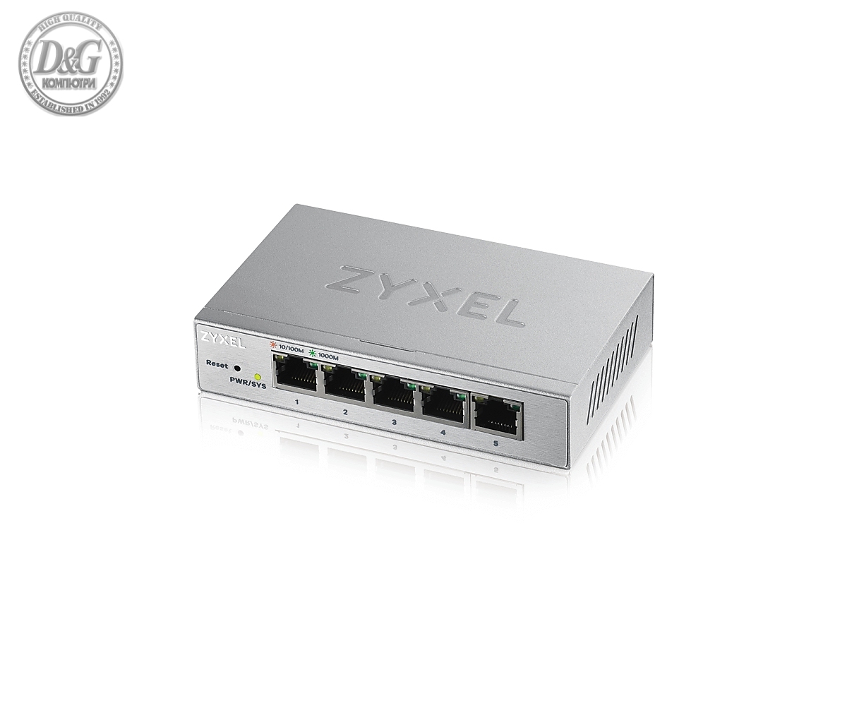 Комутатор ZyXEL GS1200-5, 5x GbE, Web Managed