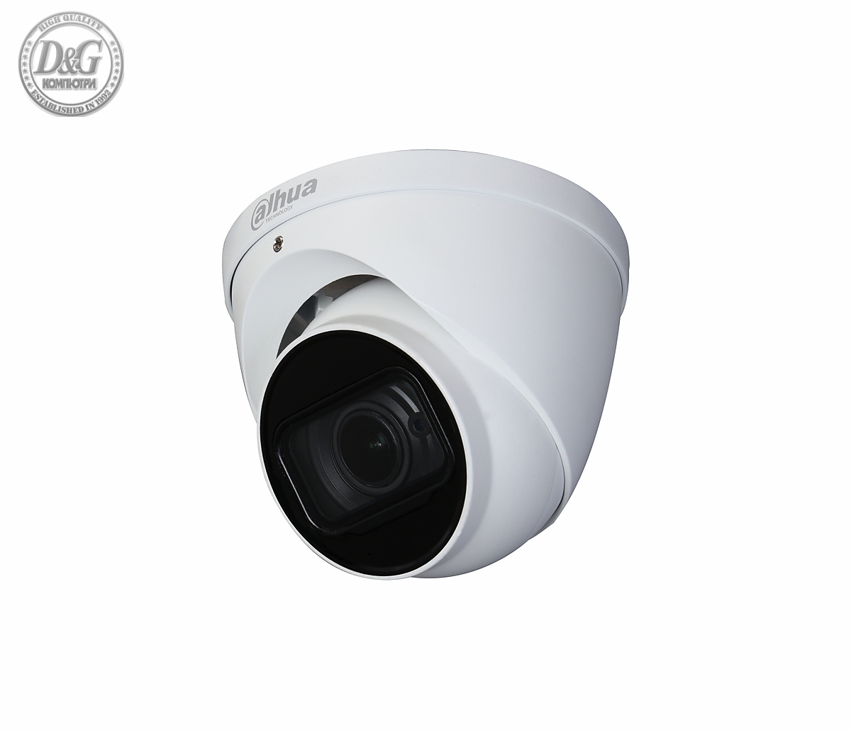 Kамера Dahua HAC-HDW2241T-Z-A-27135, 2MP, куполна, HDCVI pro, 1080p, 2,7-13,5мм, ден/нощ 60м.,IP67, DC12V, звук