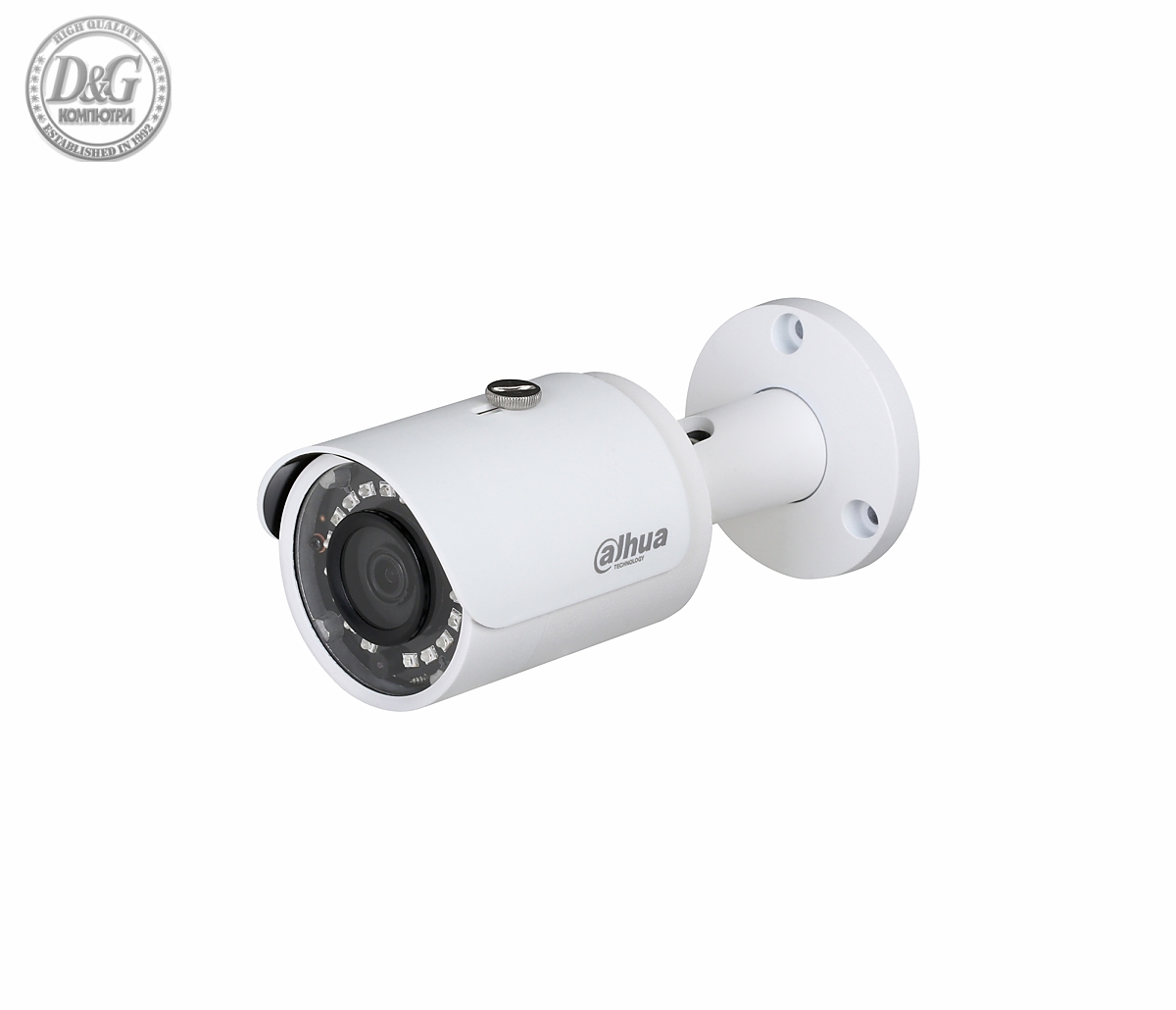 Kамера Dahua HAC-HFW1200S-0360B-S4, 2MP, булет, HDCVI, 1080p, 3,6мм, ден/нощ 30м.,IP67, DC12V