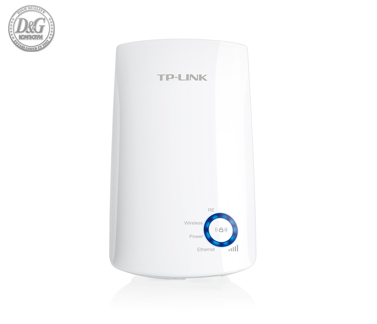 Удължител на обхват TP-LINK TL-WA850RE, N300, директно захранване, 1x10/100M