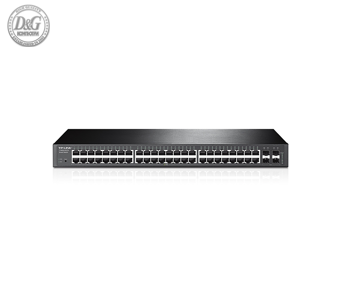 Комутатор TP-LINK T1600G-52TS, 48-port Gigabit порта, 4 SFP slots, L2+