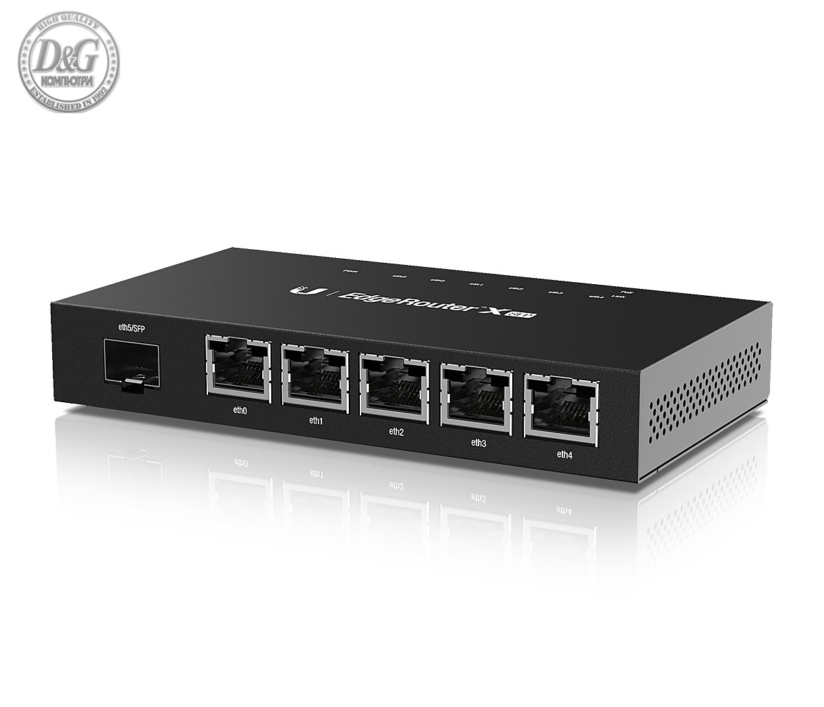 Рутер Ubiquiti EdgeRouter X, 5-порта GbE, PoE, 1x SFP слот