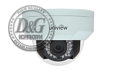 Камера UNV IPC322E-IR-F36-IN, 2MP, вандалоустойчива, фиксирана куполна, 30m ден/нощ