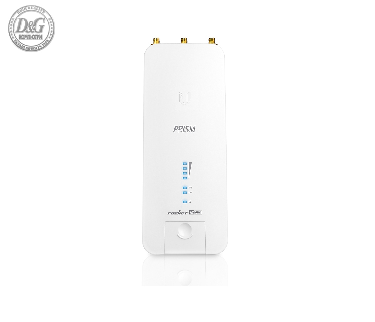 Точка за достъп Ubiquiti Rocket PRISM AC Gen2 RP-5AC-Gen2, 5GHz, 1xGbE, 28 dBm, 500Mbit+