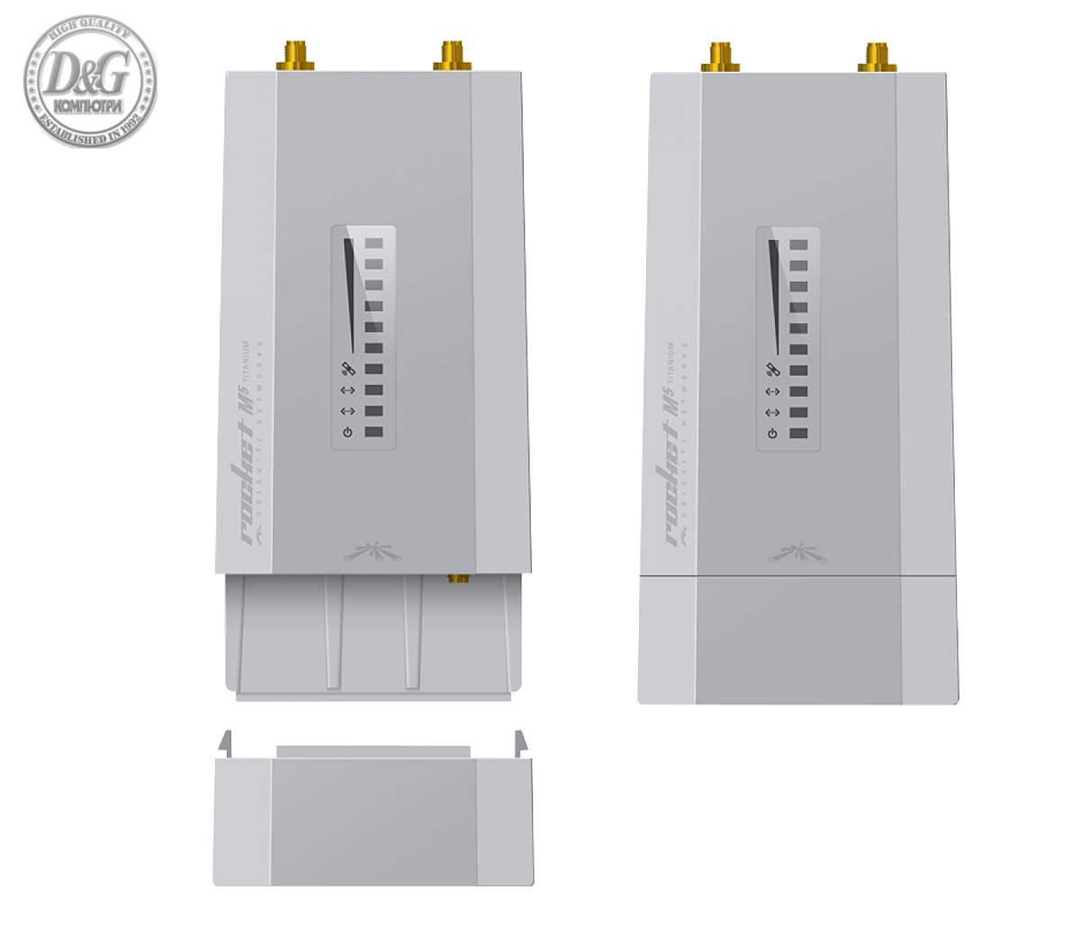 5GHz Rocket М5Ti 2x2 MIMO, Outdoor  AirMax безж. точка за достъп, 150+ Mbps, 27 dBm,1x100Mbps+1x1000Mbps, GPS sync