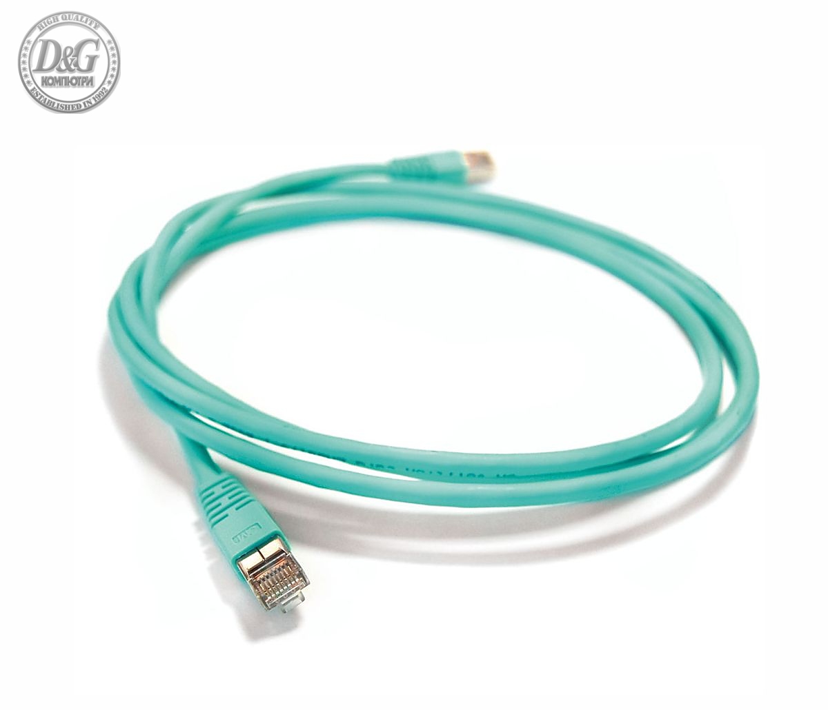 Пач кабел 3M VOL-6ASFL-L1, RJ45, S/FTP, CAT6a, 1м, тюркоаз