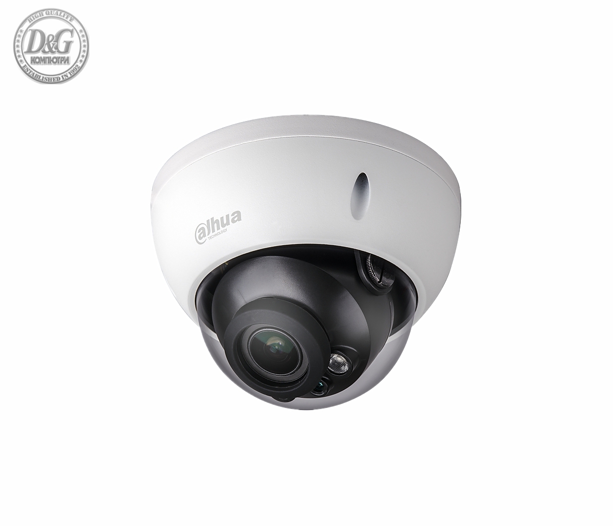 Камера Dahua IPC-HDBW2431R-ZS, 4MP, куполна, IP, 1080p, 2,7-13,5мм, ден/нощ 30м.,IP67, IK10, PoE