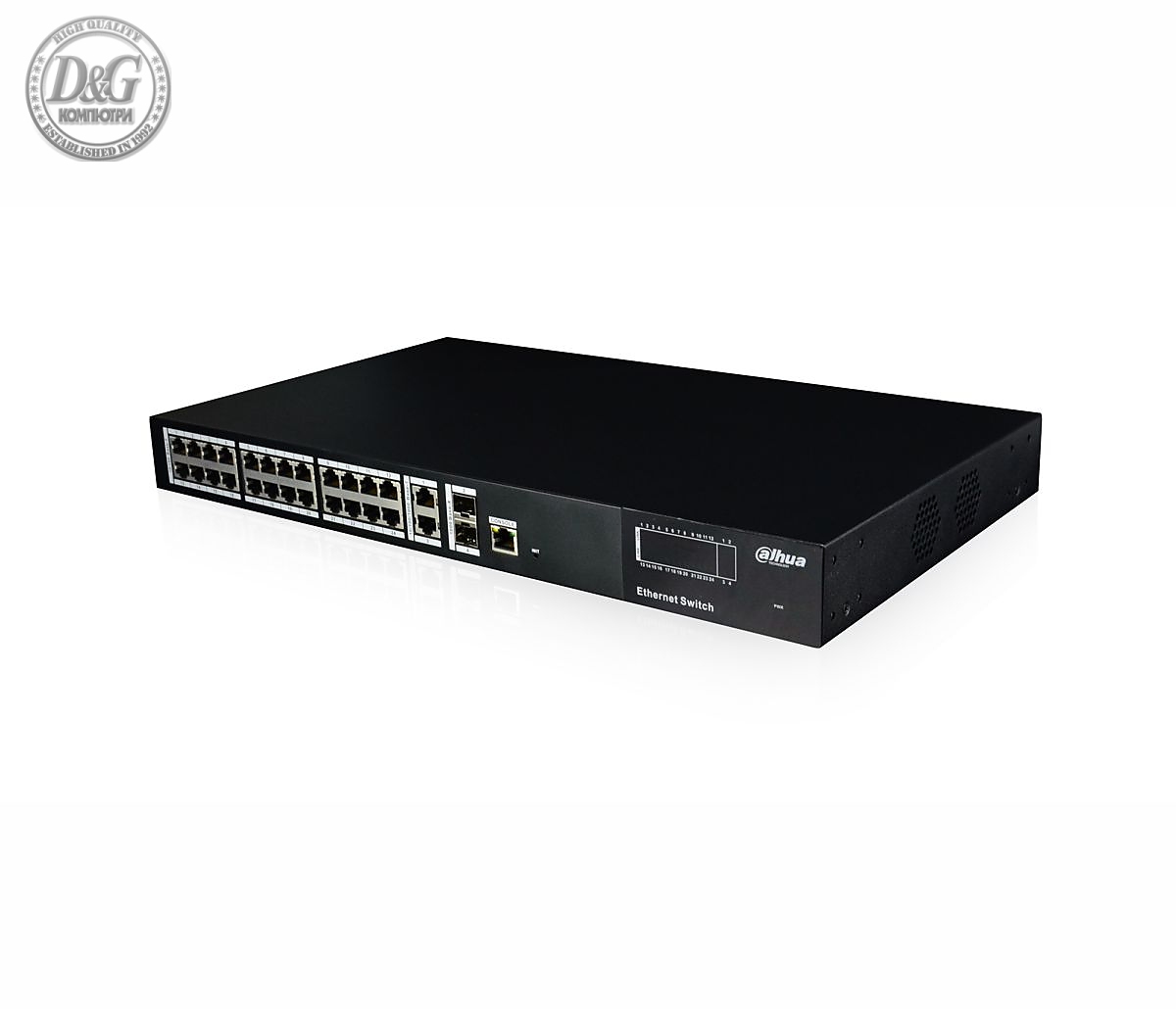 Комутатор Dahua PFS4228-24T, 24FE+2GE+2GE SFP, Web управляем