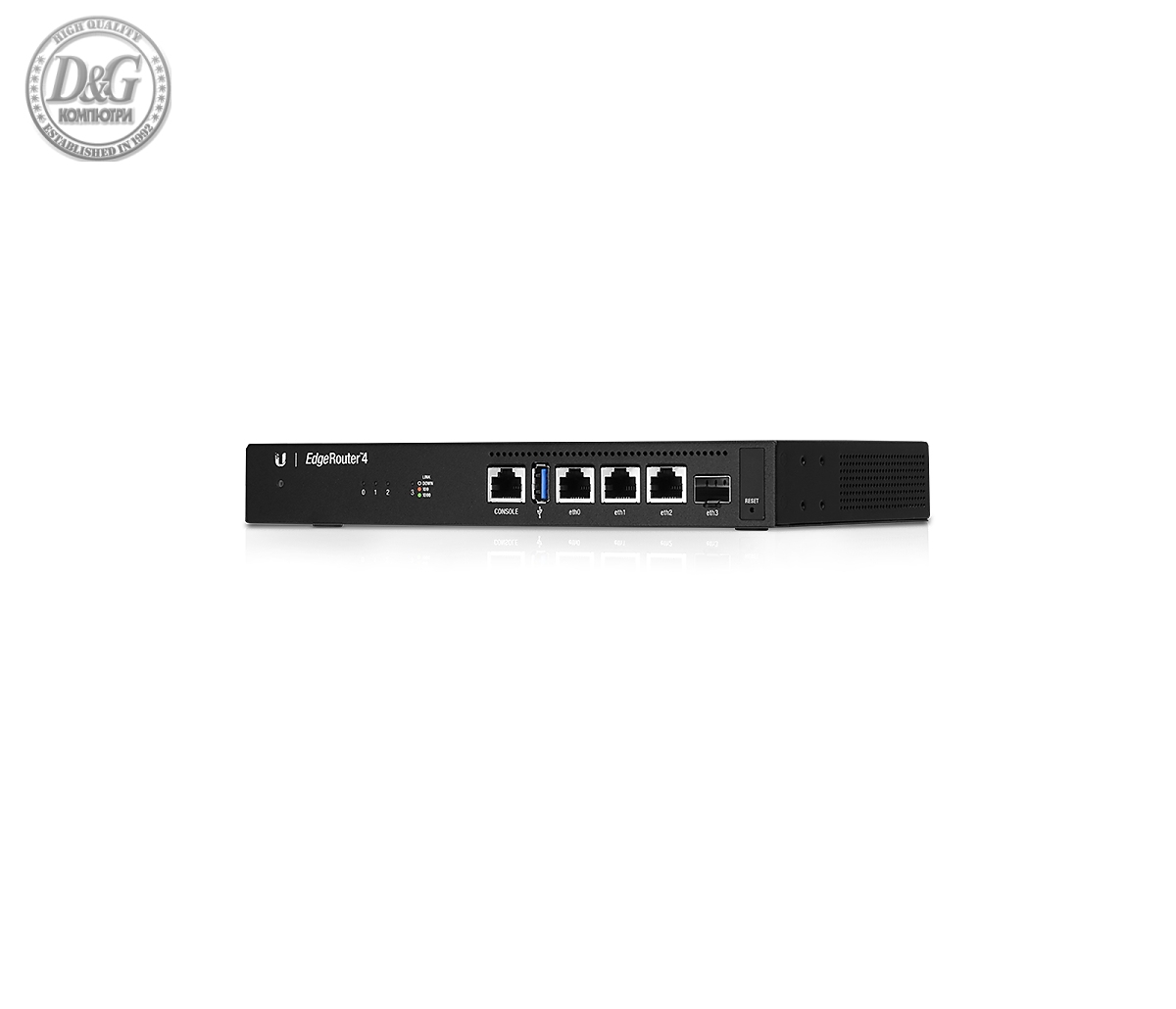 Рутер Ubiquiti ER-4, 3-port 10/100/1000M, 1xSFP, 3,4 million pps