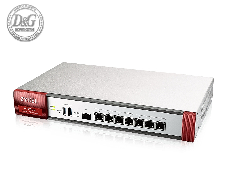 ZyXEL ATP 7 Gigabit user-definable ports, 1*SFP, 2* USB with 1 Yr Bundle