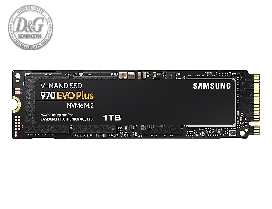 Samsung SSD 970 EVO Plus 1 TB M.2, PCIe Gen 3.0 x4 NVMe 1.3, V-NAND 3-bit MLC, Phoenix Controller, 256-bit Encryption, 1 GB DDR4 SDRAM, Read 3500 MB/s Write 3300 MB/s