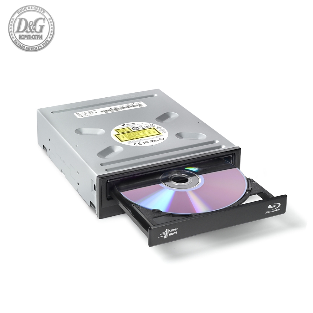 Hitachi-LG BH16NS55 Internal Super Multi  Blu-Ray Rewriter, SATA, M-Disk Support, Bulk, Black