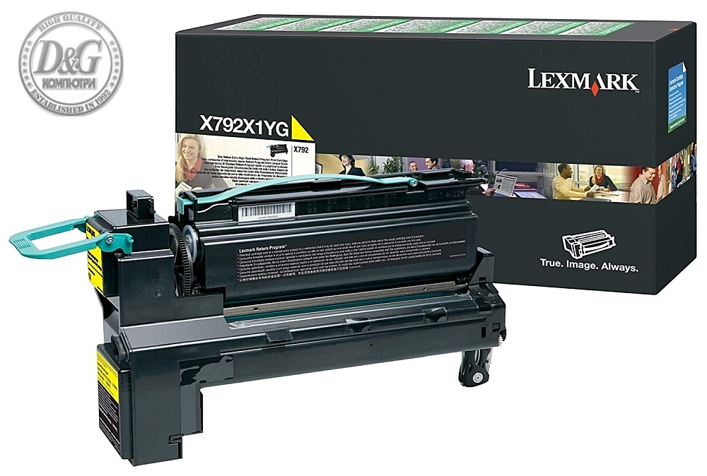 Lexmark X792X1YG X792 Yellow Return Programme 20K Print Cartridge