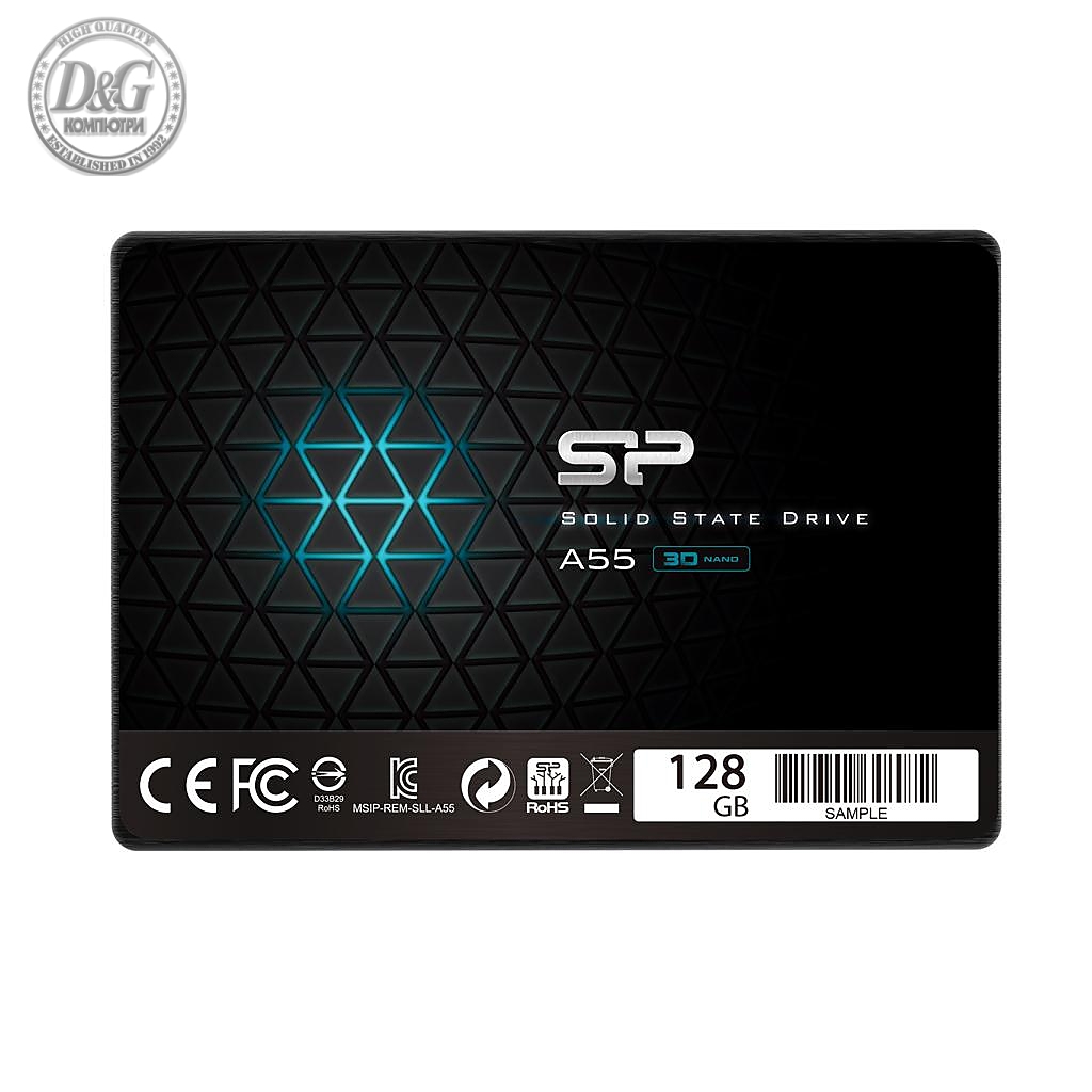 Solid State Drive (SSD) SILICON POWER A55, 2.5&quot;, 128 GB, SATA3