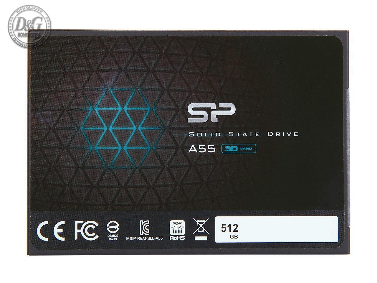 Solid State Drive (SSD) SILICON POWER A55, 2.5&quot;, 512 GB, SATA3 3D NAND flash