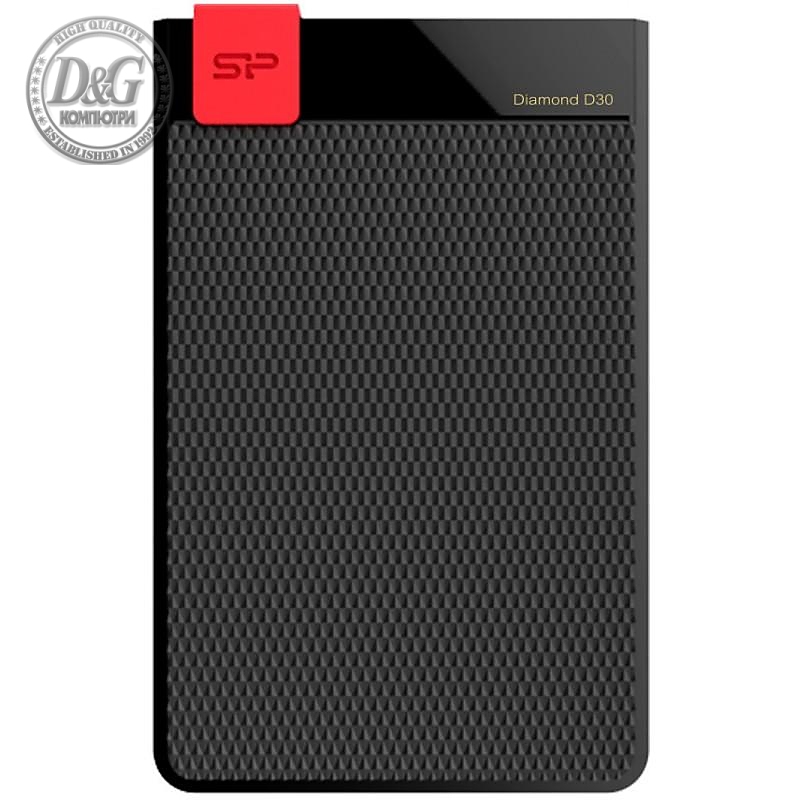 Външен хард диск SILICON POWER Diamond D30 Black 1TB 2.5&quot; HDD USB 3.1