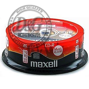 CD-R Music XL-II MAXELL, 700MB, 80 min, 25 бр