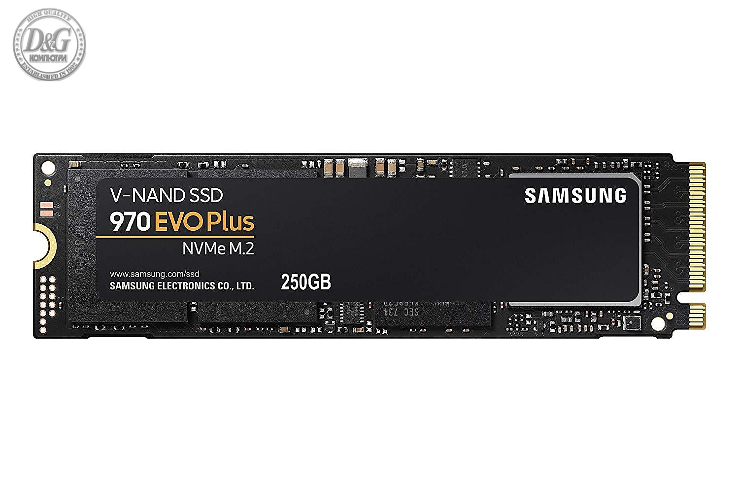 Solid State Drive (SSD) SAMSUNG 970 EVO Plus, 250GB, M.2 Type 2280, MZ-V7S250BW