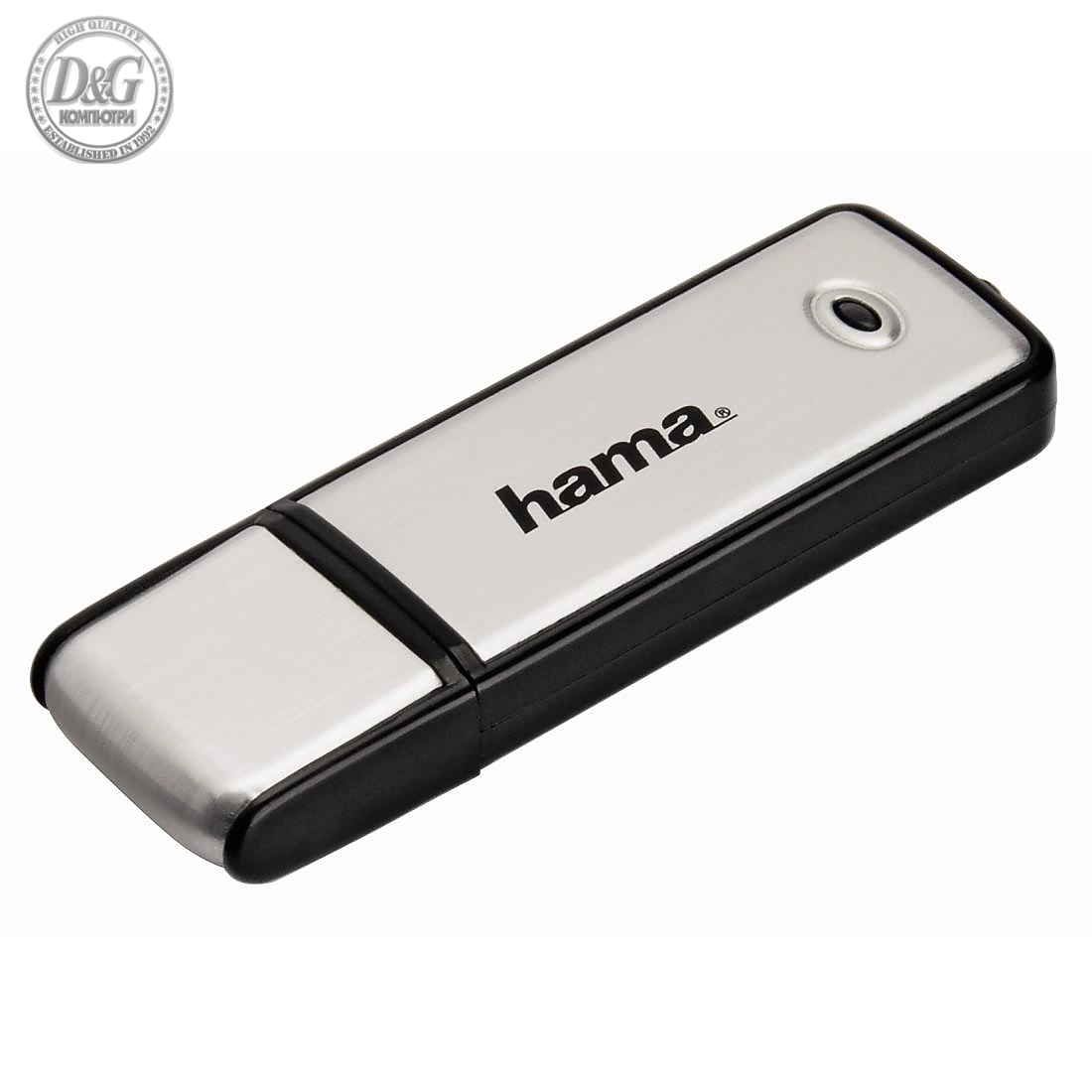 USB памет HAMA &quot;Fancy&quot;, 16GB, Черен/Сребрист