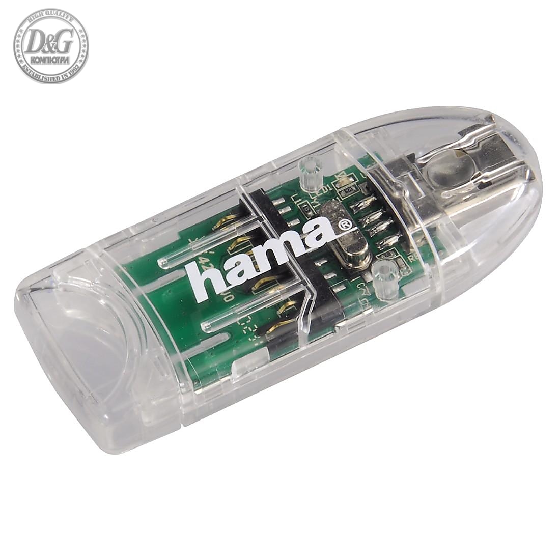 Четец за карти HAMA 91092, 8 в 1, USB 2.0, SD/microSD