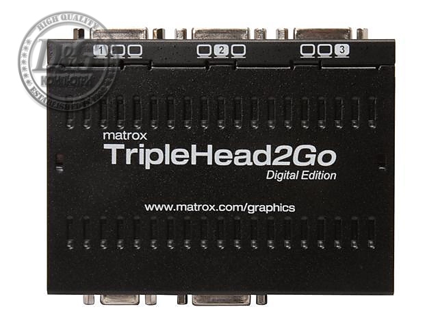 Външен мулти-дисплей адаптер Matrox T2G-D3D-IF за едновременна работа на 3 монитор с DVI/VGA вход