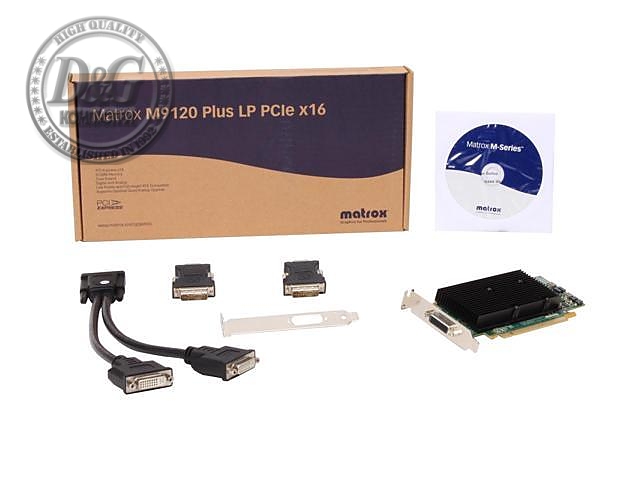 Видео карта Matrox M9120-E512LPUF Plus 512MB GDDR PCIe x16 Low Profile, Workstation