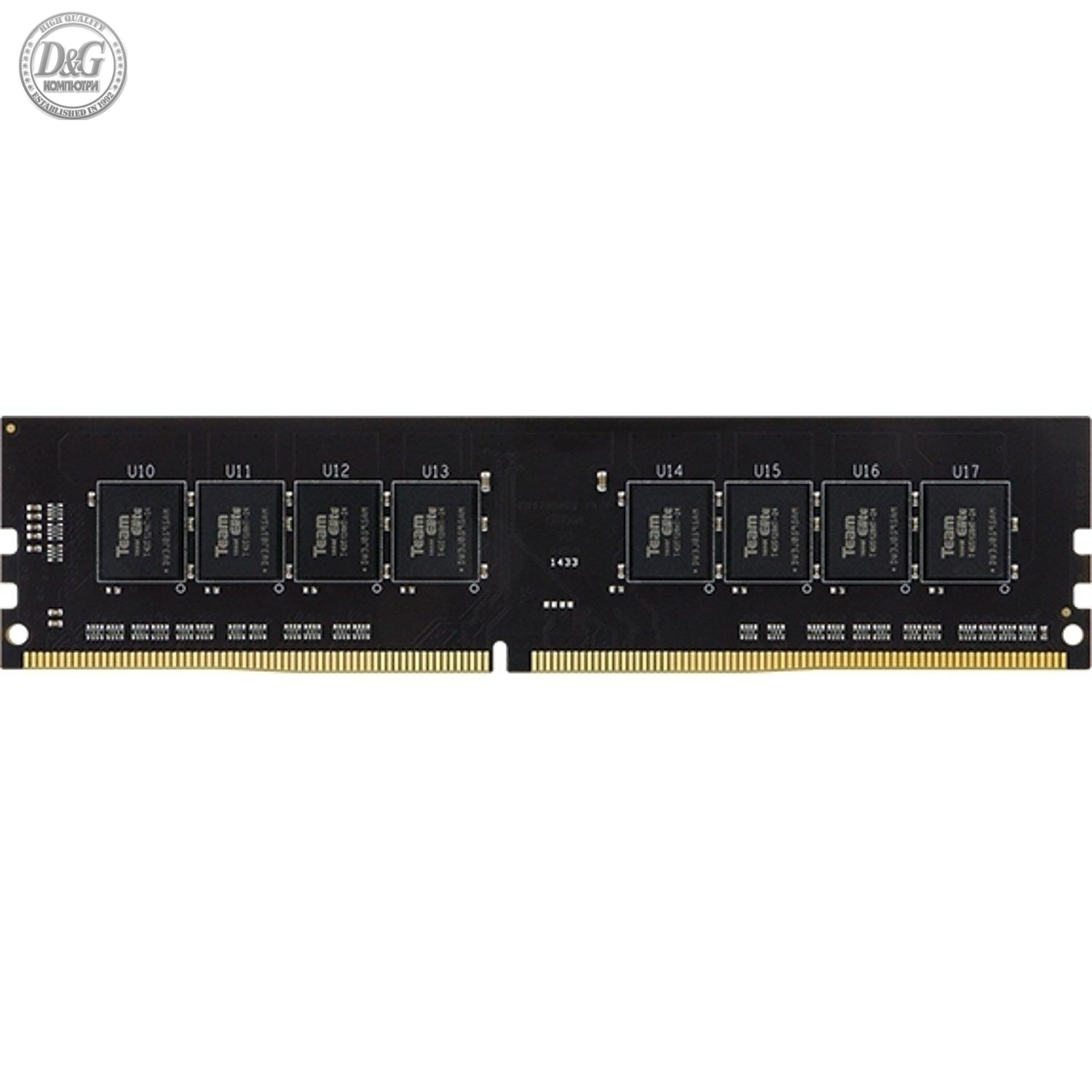 Памет Team Group Elite DDR4 8GB 2666MHz, CL19-19-19-43 1.2V