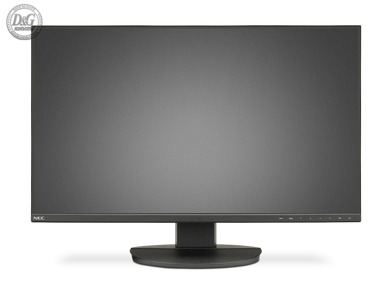 Монитор NEC MultiSync EA271F, AH-IPS, 27 inch, Wide, Full HD, DisplayPort, HDMI, DVI-D, D-sub, Черен