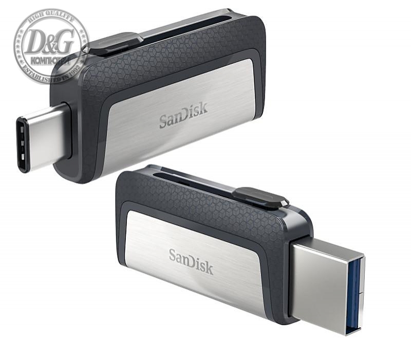 USB памет SanDisk Ultra Dual Drive USB 3.0/ Type-C, 64GB