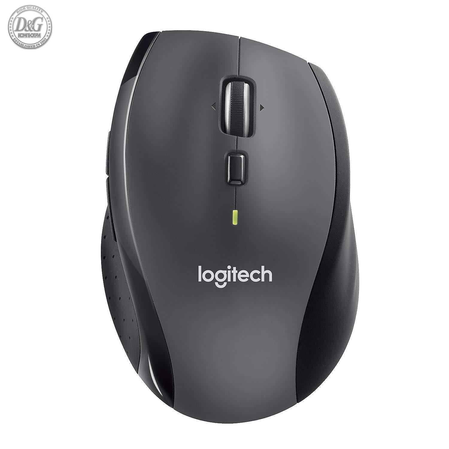 Безжична оптична мишка LOGITECH M705 Marathon, USB, Черен