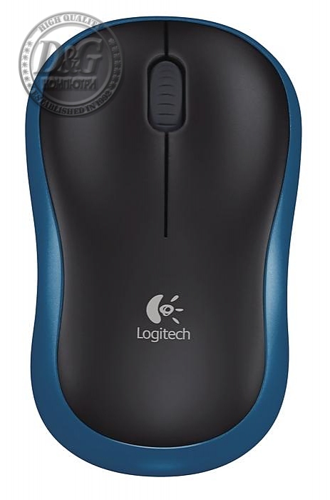 Безжична оптична мишка LOGITECH M185, Синя, USB