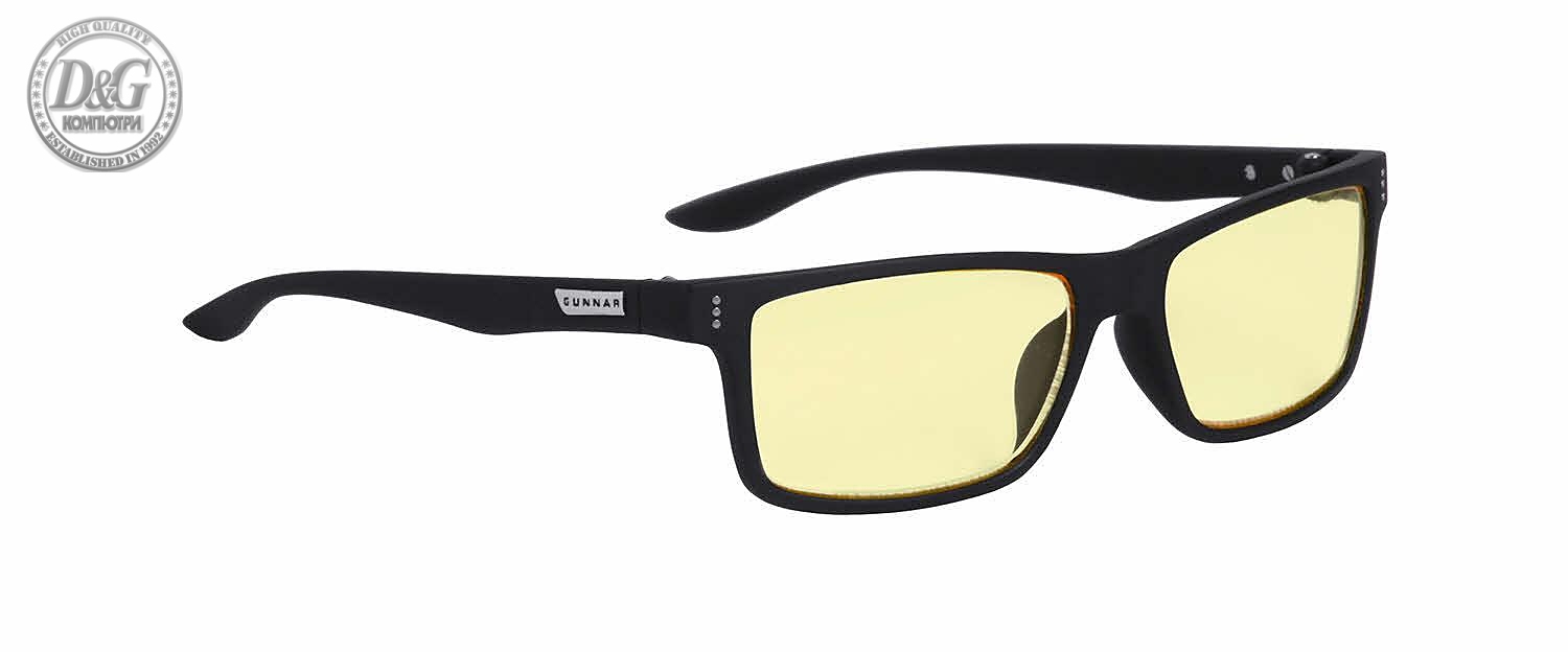 Геймърски очила GUNNAR Vertex Onyx, Amber, Черен