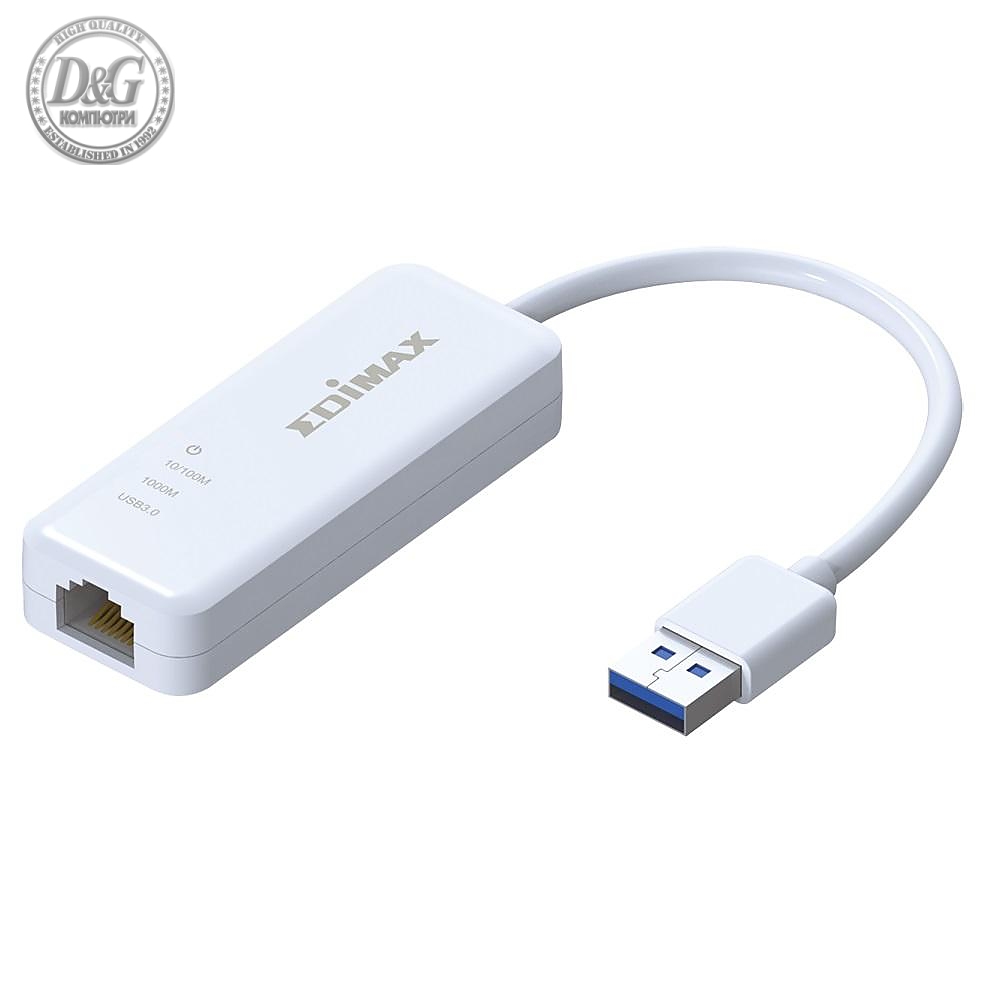 Мрежова карта Edimax EU-4306 USB 3.0, Gigabit Ethernet