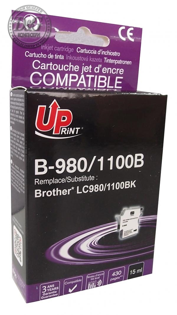 Мастилница UPRINT LC980/1100 BROTHER, Черен