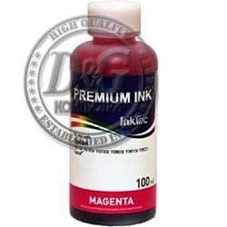 Бутилка с мастило INKTEC за Brother LC1100Bk/LC980Bk/LC67BK/C/M/Y , Червен, 100 ml