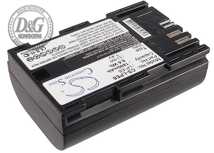 Батерия за камера CANON LPE6 LiIon 7.4V 1800mAh Cameron Sino