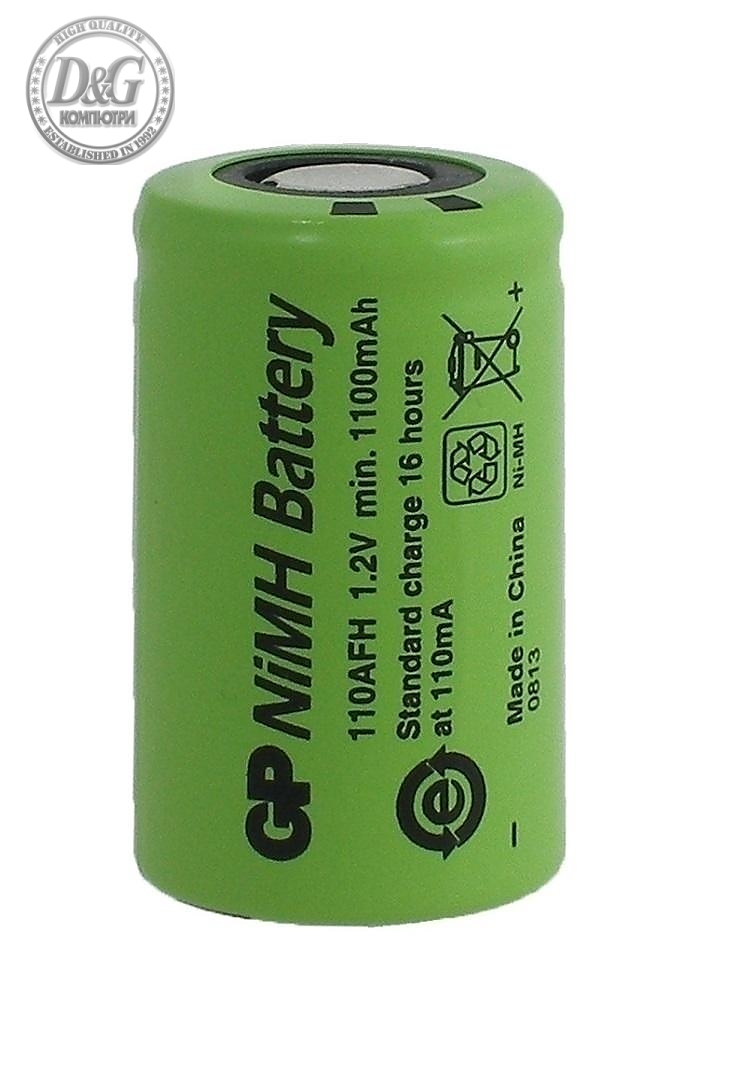 Акумулаторна батерия NiMH  110AFHO-B  2/3A, 2/3R23 1.2V 1100mAh 1бр. GP BATTERIES