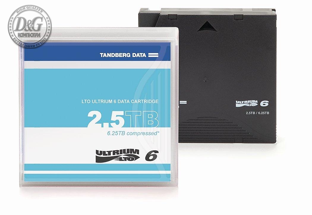 Касета за архивиране Tandberg LTO-6 Ultrium 6, 2.5/6.5TB