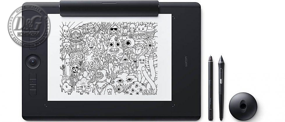 Графичен таблет Wacom Intuos Pro M Paper, Черен