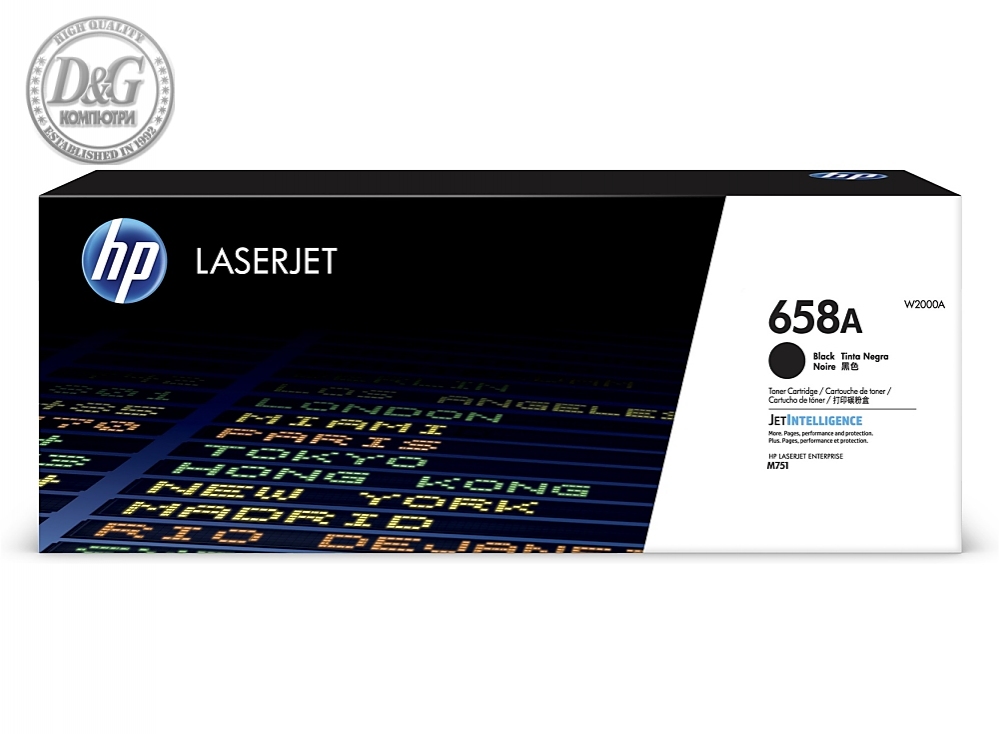 HP 658A Black LaserJet Toner Cartridge