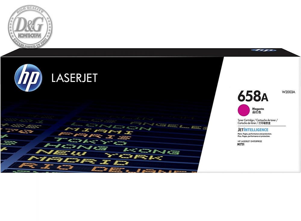 HP 658A Magenta LaserJet Toner Cartridge