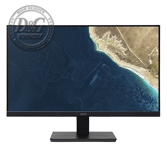 Acer V247Ybi, 23.8'' IPS LED, ZeroFrame, 4ms, 100M:1, 250 cd/m2, 1920x1080 FullHD, 75Hz,VGA HDMI EURO/UK EMEA TCO7.0 Black Acer EcoDisplay