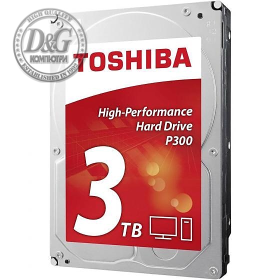 Хард диск TOSHIBA P300, 3TB, 7200rpm, 64MB, SATA 3