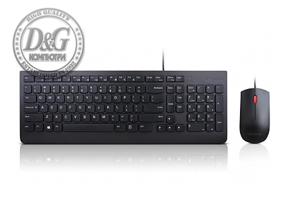 Lenovo Essential Wired Keyboard and Mouse Combo - Bulgarian