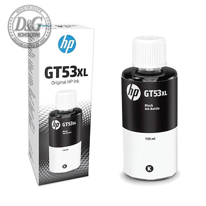 HP GT53 135ml Black Original Ink Bottle