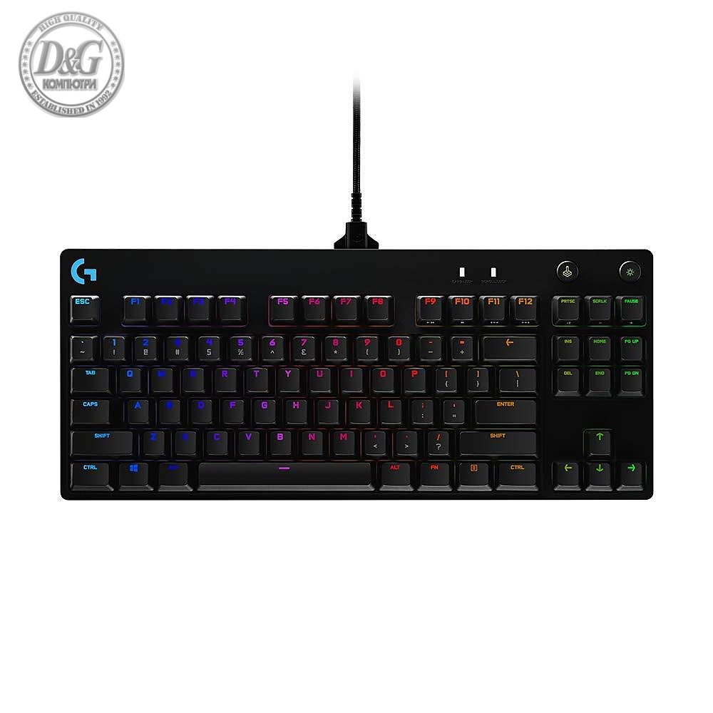 Геймърска механична клавиатура Logitech G Pro Clicky RGB