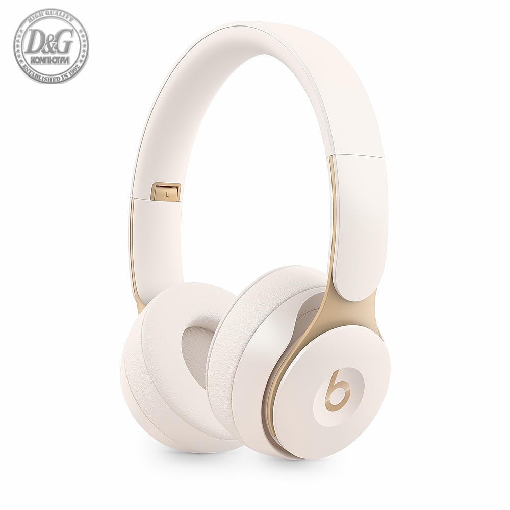 Beats Solo Pro, Wireless Noise Cancelling Headphones, Ivory