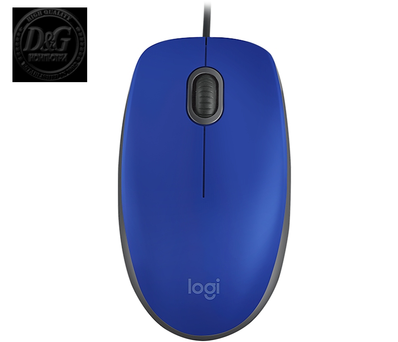 LOGITECH M110 MOUSE SILENT BLU