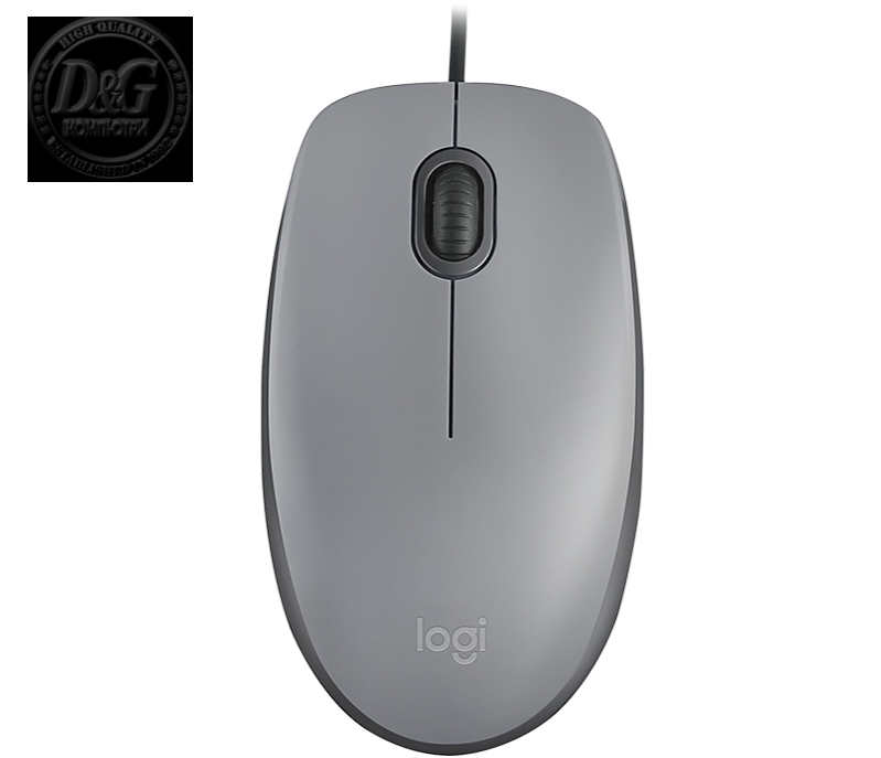 LOGITECH M110 MOUSE SILENT GRA