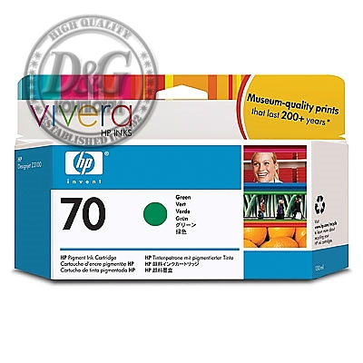 HP 70 130-ml Green Ink Cartridge